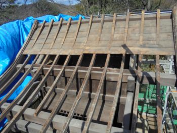 下地補修,屋根板腐食,小屋裏換気