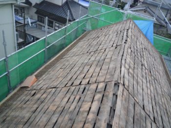 屋根板チェック,下地板の補修,腐食
