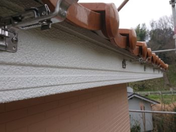 雨樋交換,ステンレス製金具,軒先瓦