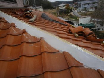 なんばん漆喰,防水性,棟瓦固定