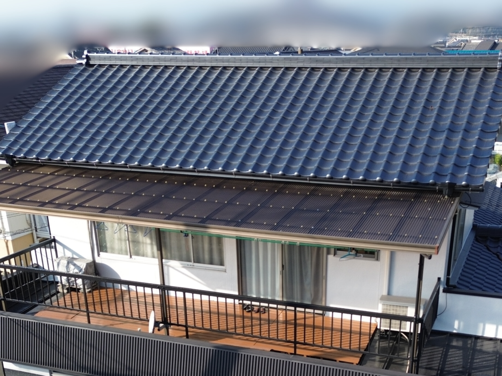 施工後ドローン